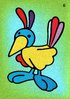 Kindersandbild "Vogel"  34 x 24,5 cm